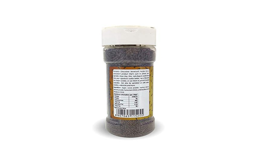 Puramio Chocolate Vermicelli    Plastic Bottle  125 grams
